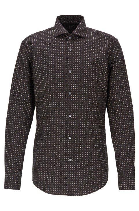 πουκάμισο Boss L/s - Jason- 50422033 μαύρο