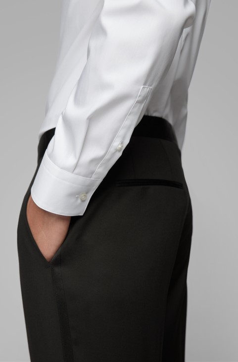 πουκάμισο Boss L/s Javis 50422195 λευκό
