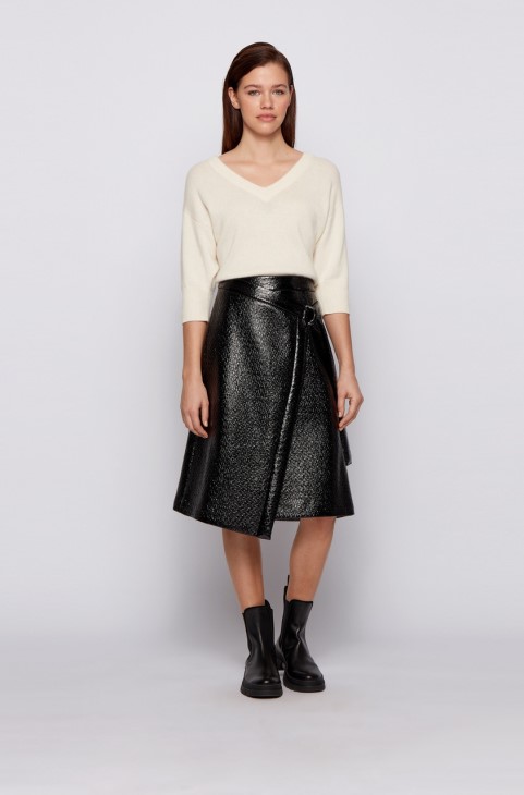 Boss Skirt Vebonda 50446974 μαύρη
