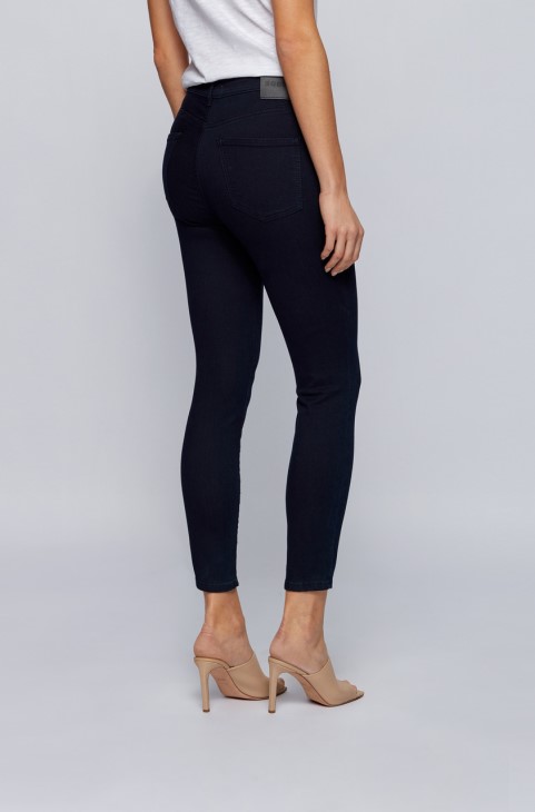 Boss Jeans Super Skinny Crop 50441158 σκούρο μπλε

