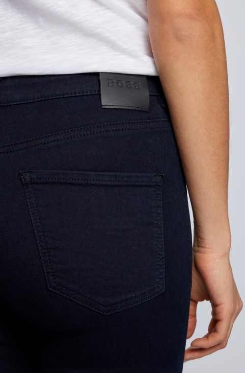 Boss Jeans Super Skinny Crop 50441158 σκούρο μπλε
