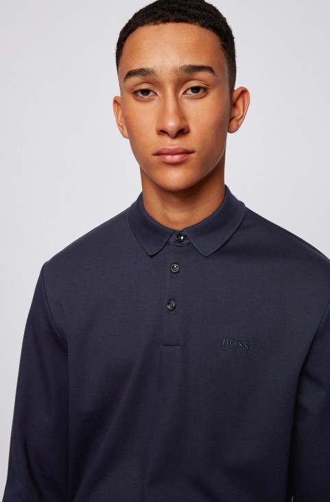 Boss L/s Polo Pado 50391826 μαύρο
