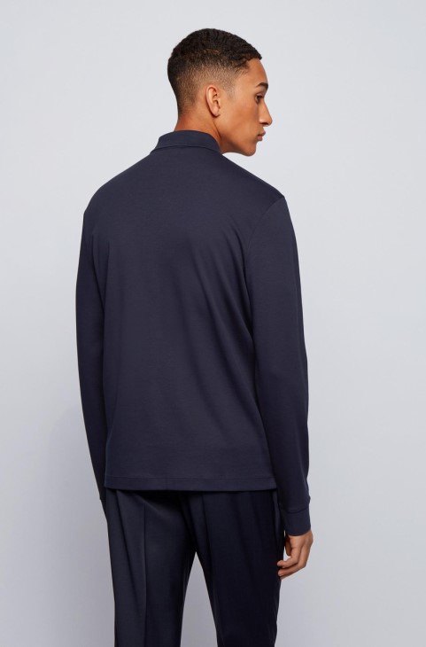 Boss L/s Polo Pado 50391826 μαύρο
