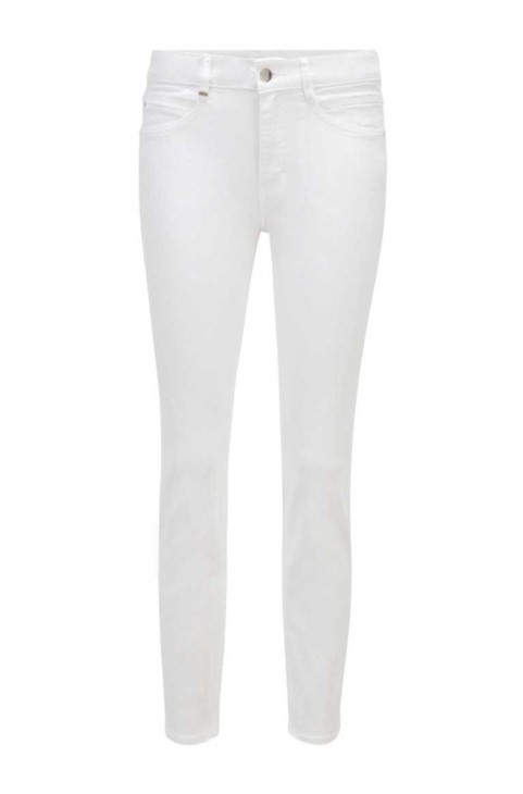 Boss Jeans Slim Crop 3.0 50450547 λευκό
