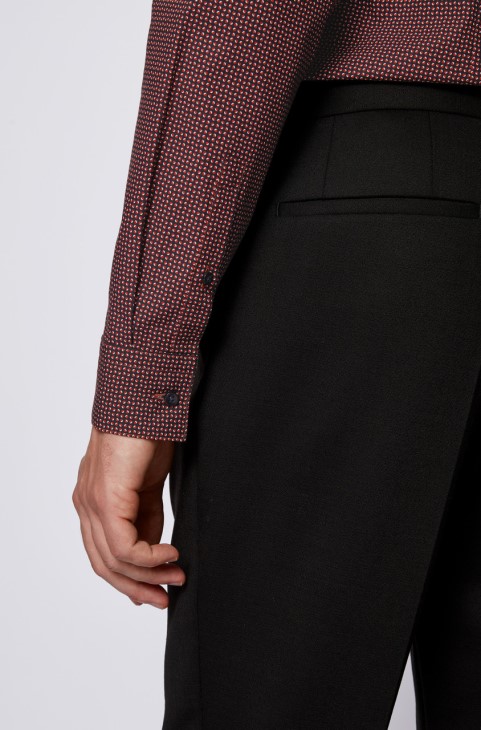 πουκάμισο Boss Bus Isko 50439738 ανοιχτό πορτοκαλί
