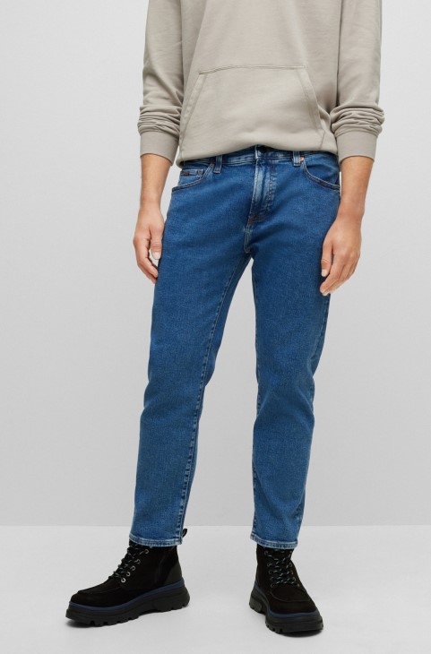 κανονική εφαρμογή μπλε τζιν σε μπλε Comfort-stretch Denim Hugo Boss