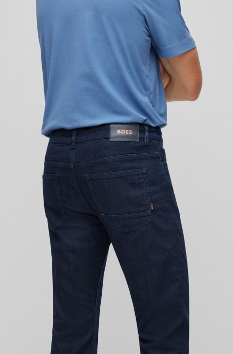 τζιν Slim-fit Hugo Boss σε μπλε Comfort-stretch τζιν σκούρο μπλε
