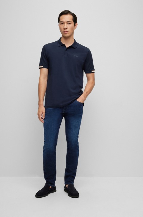 κανονική εφαρμογή τζιν σε σκούρο-μπλε Super-stretch τζιν σκούρο μπλε Hugo Boss
