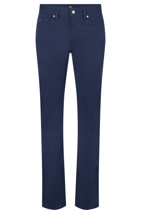 Hugo Boss σκούρο μπλε Slim-fit τζιν σε μικροδομή τζιν
