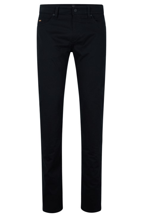 Μαύρο τζιν Slim-fit Hugo Boss σε βουρτσισμένο ελαστικό τζιν
