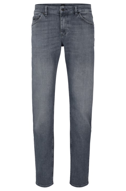 Hugo Boss γκρι τζιν με κανονική εφαρμογή σε γκρι ιταλικό τζιν απαλής αφής
