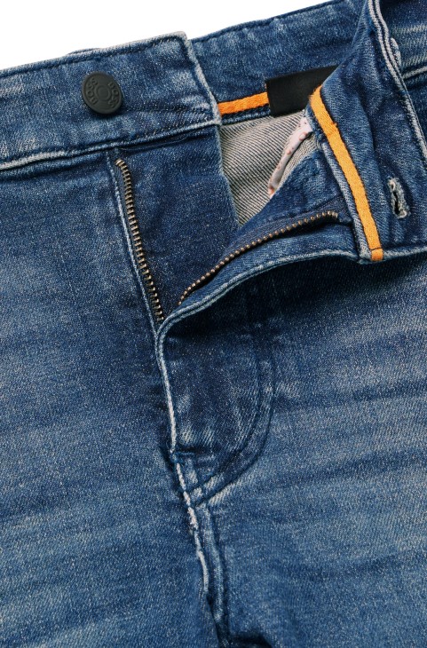 τζιν Slim-fit Hugo Boss σε μπλε Comfort-stretch τζιν
