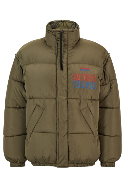 Boss & Nba αναστρέψιμο Puffer Jacket σε μεγάλη εφαρμογή
