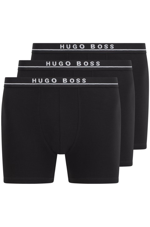 τζέρσεϊ μπόξερ σλιπ με λογότυπο στη μέση Hugo Boss μαύρο