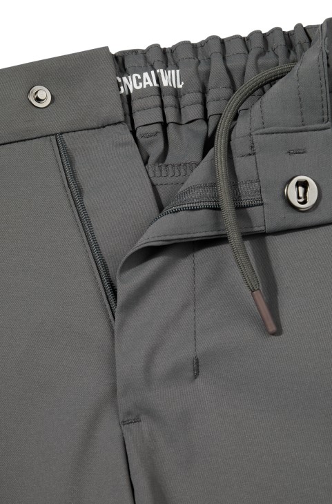 παντελόνι με λεπτή εφαρμογή σε αδιάβροχο Twill σκούρο γκρι Hugo Boss
