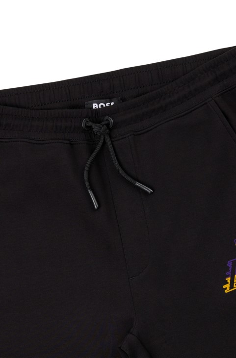 Boss & Nba παντελόνια φόρμας από βαμβακερό μείγμα
