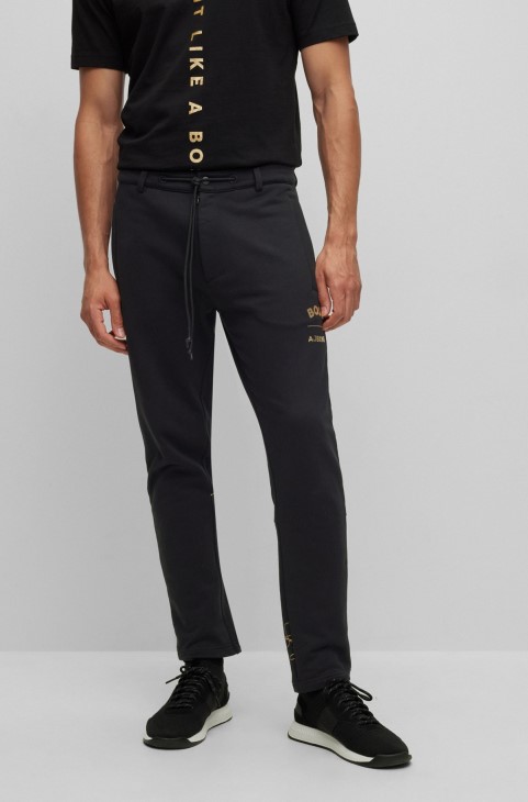 Boss X Ajbxng παντελόνια αθλητικής φόρμας από οργανικό βαμβάκι με συνεργατική επωνυμία