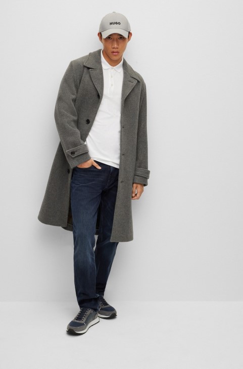 Hugo Boss σκούρο μπλε Slim-fit τζιν σε μπλε-μαύρο Stretch τζιν
