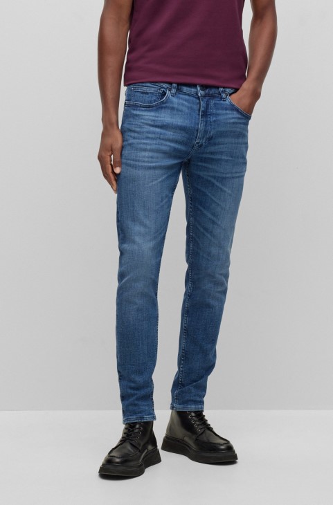 Slim-fit τζιν σε μπλε Supreme-movement τζιν μπλε Hugo Boss
