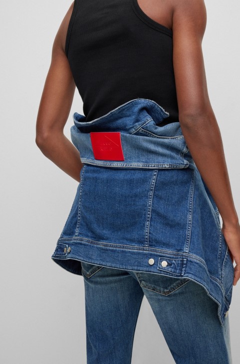 Hugo Boss | Replay σακάκι κανονικής εφαρμογής σε μεσαίο μπλε τζιν
