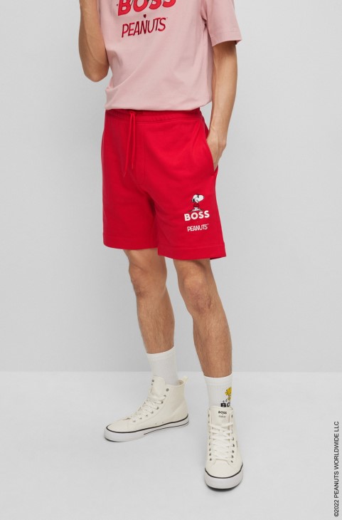 βαμβακερό σορτς Boss X Peanuts