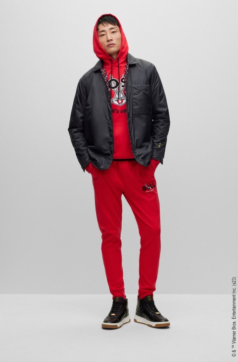 Looney Tunes X Boss Interlock-cotton Hoodie
