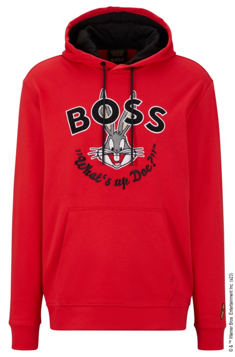 Looney Tunes X Boss Interlock-cotton Hoodie
