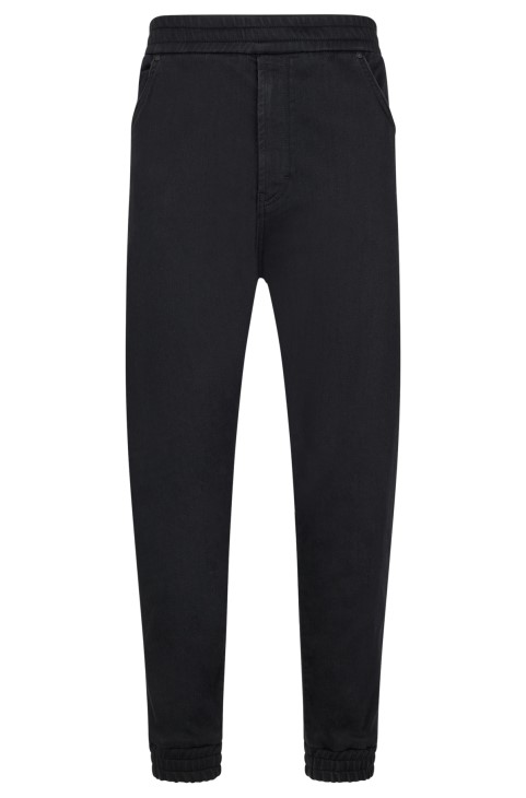 μαύρο Hugo Boss τζιν σε μαύρο τζιν με κορδόνι στη μέση
