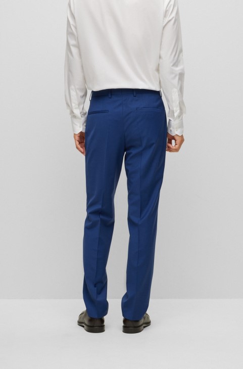 γαλάζιο επίσημο παντελόνι σε μάλλινο μείγμα Hugo Boss
