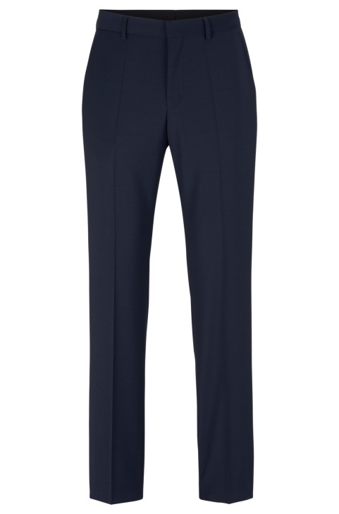 επίσημο παντελόνι σε μάλλινο μείγμα Hugo Boss σκούρο μπλε
