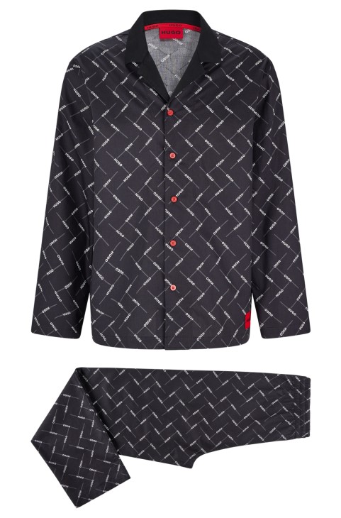 Σετ πιτζάμα σε συσκευασία δώρου με λογότυπο Hugo Boss μαύρο