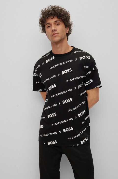 Φούτερ με σχέδια Porsche X Hugo Boss από βαμβακερό μοτίβο