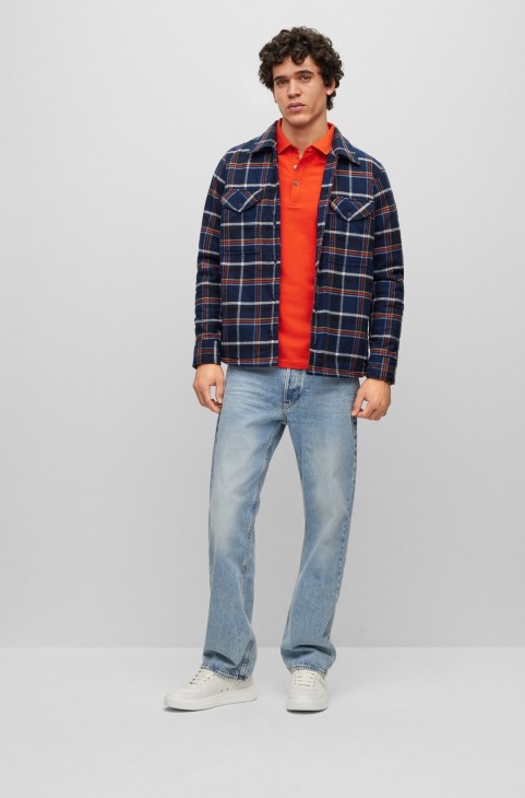 τζιν χαλαρής εφαρμογής σε πέτρινο μπλε τζιν Hugo Boss γαλάζιο
