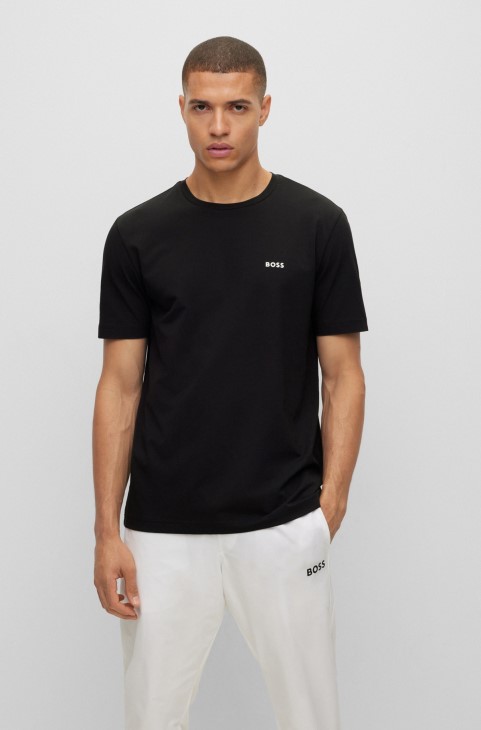 Hugo Boss δύο πακέτα μπλουζάκια με λογότυπο σε ελαστικό βαμβακερό σχέδιο