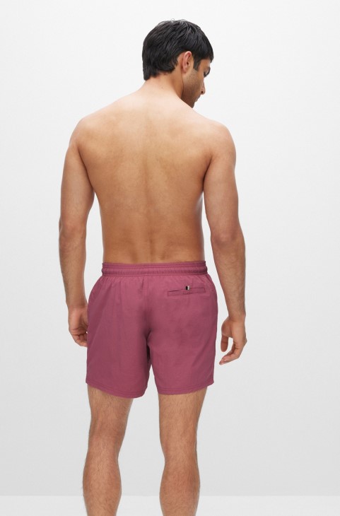 μαγιό που στεγνώνει γρήγορα με λογότυπο μεγάλου κοντράστ ροζ απαλό Hugo Boss
