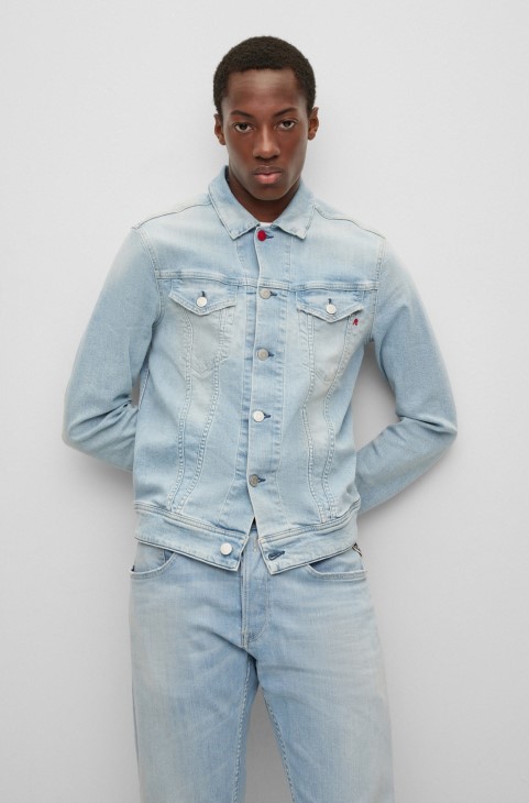 Hugo Boss | Replay κανονικό σακάκι σε ανοιχτό μπλε τζιν