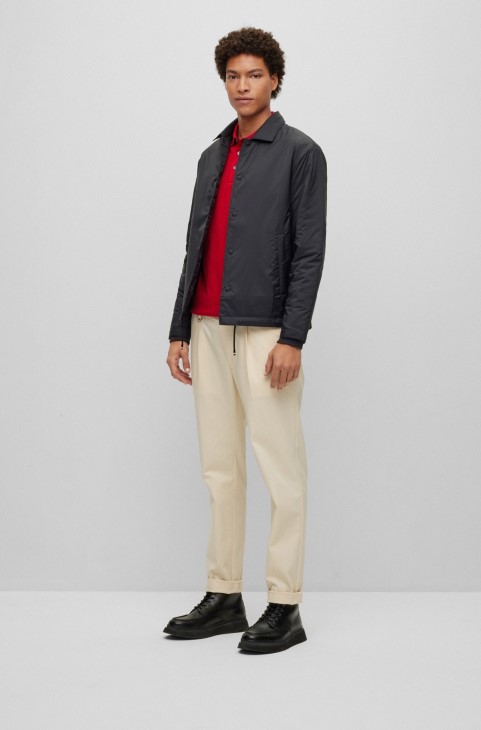 Μαύρο μπλουζάκι Hugo Boss, χαλαρή εφαρμογή, με λογότυπο
