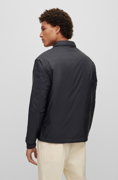 Μαύρο μπλουζάκι Hugo Boss, χαλαρή εφαρμογή, με λογότυπο
