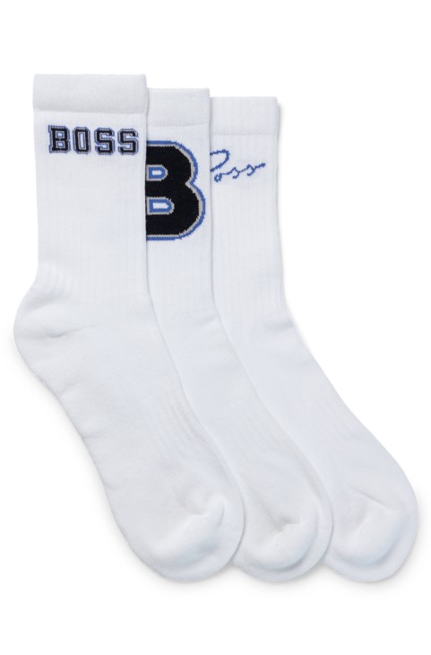 λευκές κάλτσες Hugo Boss τριών τετάρτων