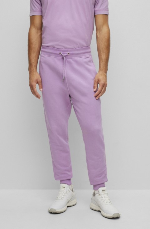 ανοιχτό μωβ φόρμα φόρμας Hugo Boss με χαλαρή εφαρμογή από βαμβάκι γαλλικού τύπου