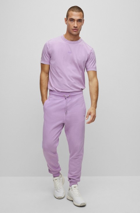 ανοιχτό μωβ φόρμα φόρμας Hugo Boss με χαλαρή εφαρμογή από βαμβάκι γαλλικού τύπου
