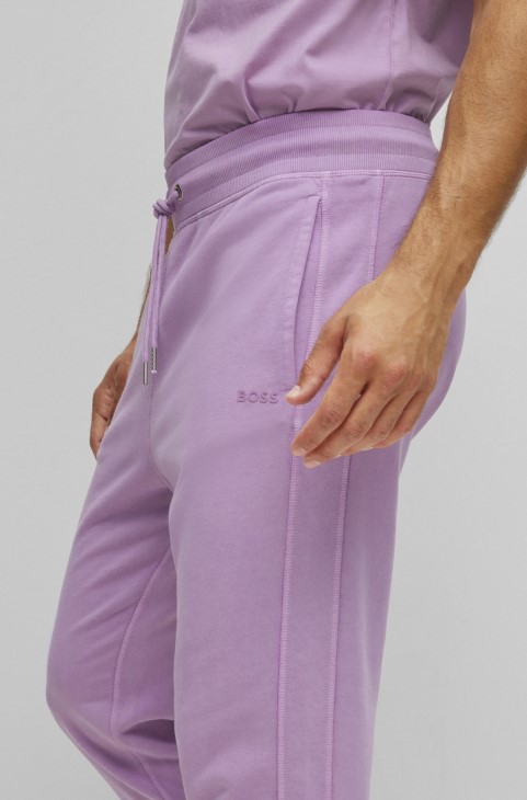 ανοιχτό μωβ φόρμα φόρμας Hugo Boss με χαλαρή εφαρμογή από βαμβάκι γαλλικού τύπου
