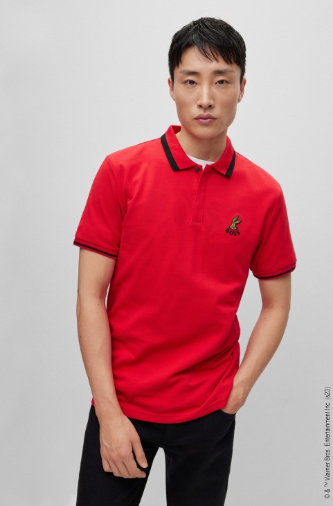 Looney Tunes X Boss Cotton-piqué Polo Shirt