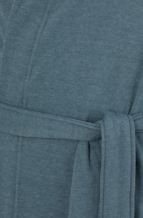 ρόμπα μελανζ με κουκούλα με μανίκια με λογότυπο Hugo Boss σκούρο μπλε
