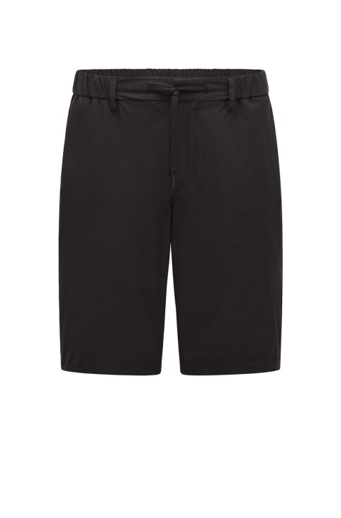 μαύρο σορτς Hugo Boss σε χαλαρή εφαρμογή σε αδιάβροχη ποπλίνα
