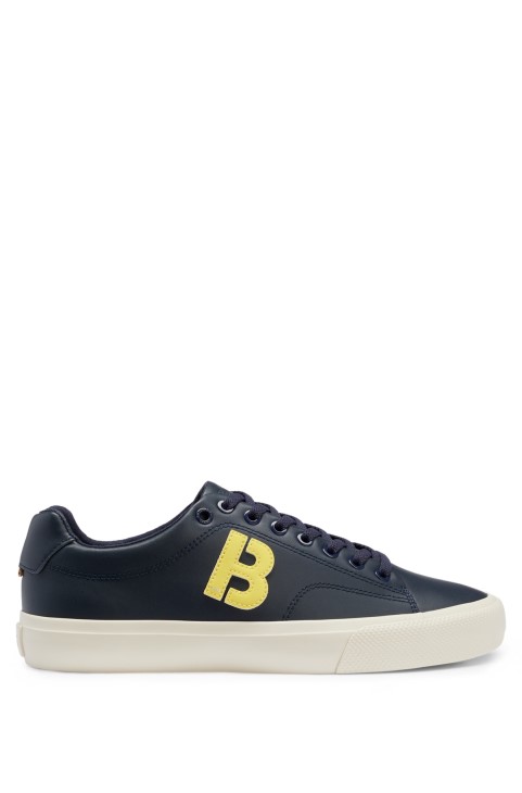 σκούρο μπλε χαμηλών ποδιών με αντίθεση λεπτομέρειας 'b' Hugo Boss
