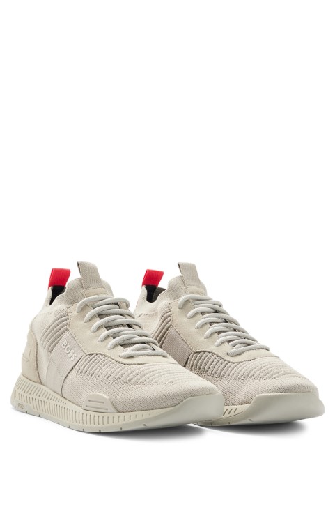 Προπονητές κάλτσες Hugo Boss με ανοιχτό γκρι στο πάνω μέρος Repreve