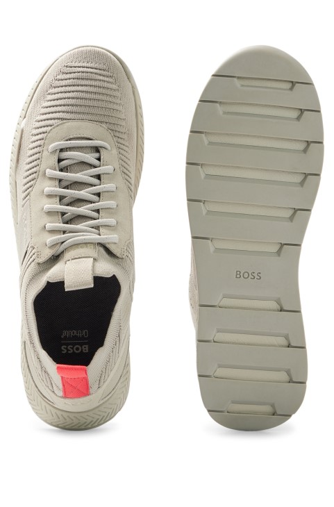 Προπονητές κάλτσες Hugo Boss με ανοιχτό γκρι στο πάνω μέρος Repreve
