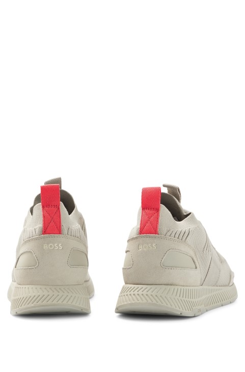 Προπονητές κάλτσες Hugo Boss με ανοιχτό γκρι στο πάνω μέρος Repreve
