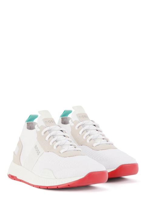 κάλτσες γυμναστικής με το επάνω μέρος Repreve λευκό Hugo Boss